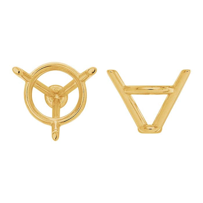 Round Martini 3-Prong Setting