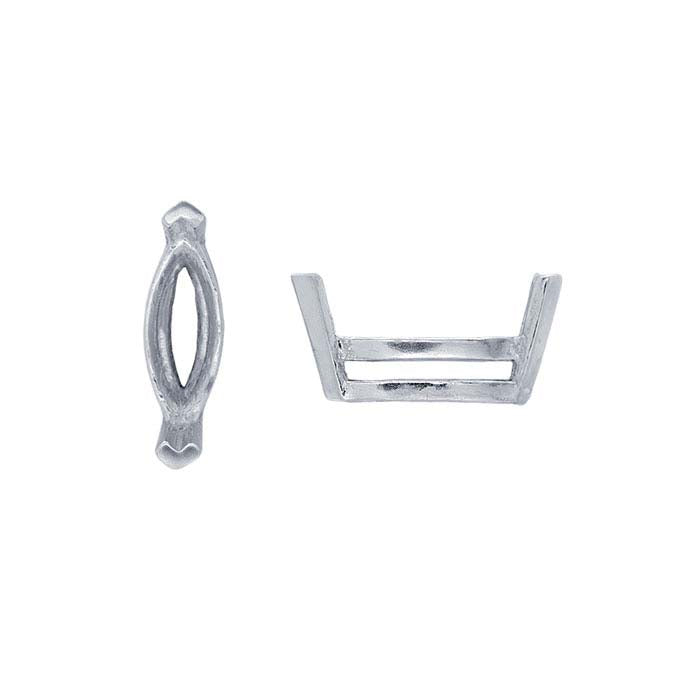 Gold Marquise Basket 2-Prong Setting