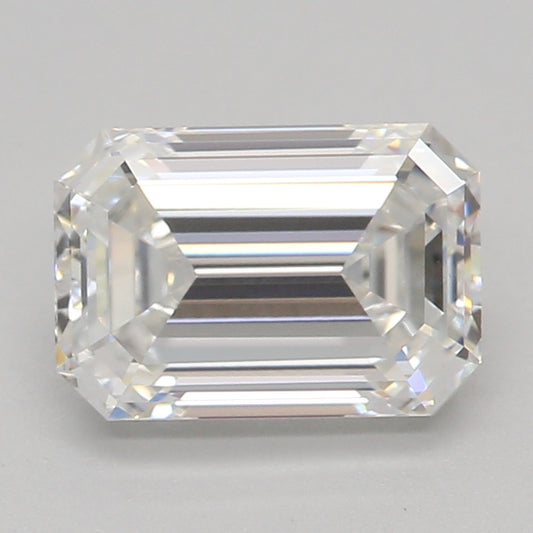 लैब-निर्मित हीरा 1.01ct, एमराल्ड, F, VVS2