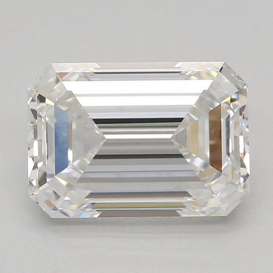 लैब-निर्मित हीरा 1.51ct, एमराल्ड, F, VVS2