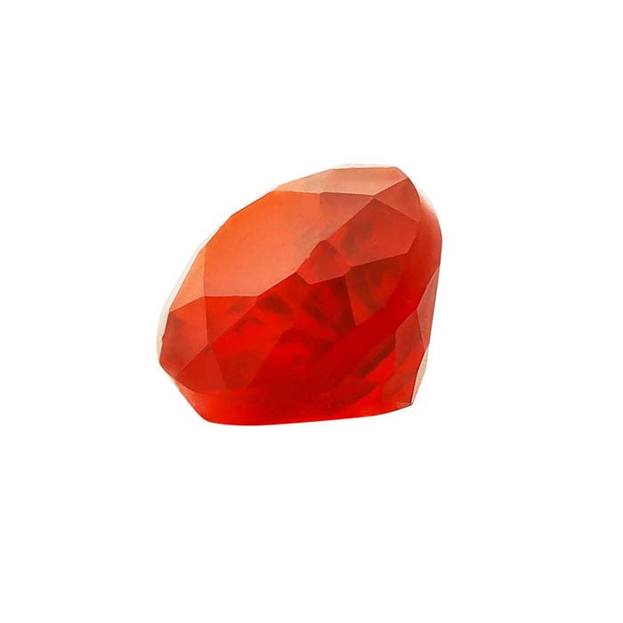 Mexican Fire Opal Oval Faceted Gemstone