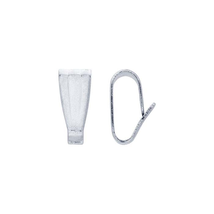 14K Weißgold-Schnappbügel