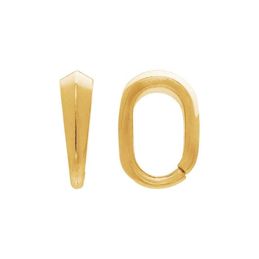 14K Gelbgold Sanp-On Anhängeröse