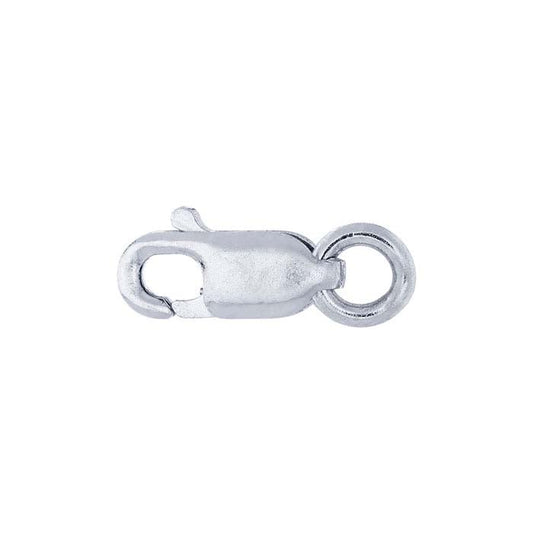14K White Gold Lobster Clasp with Open Ring