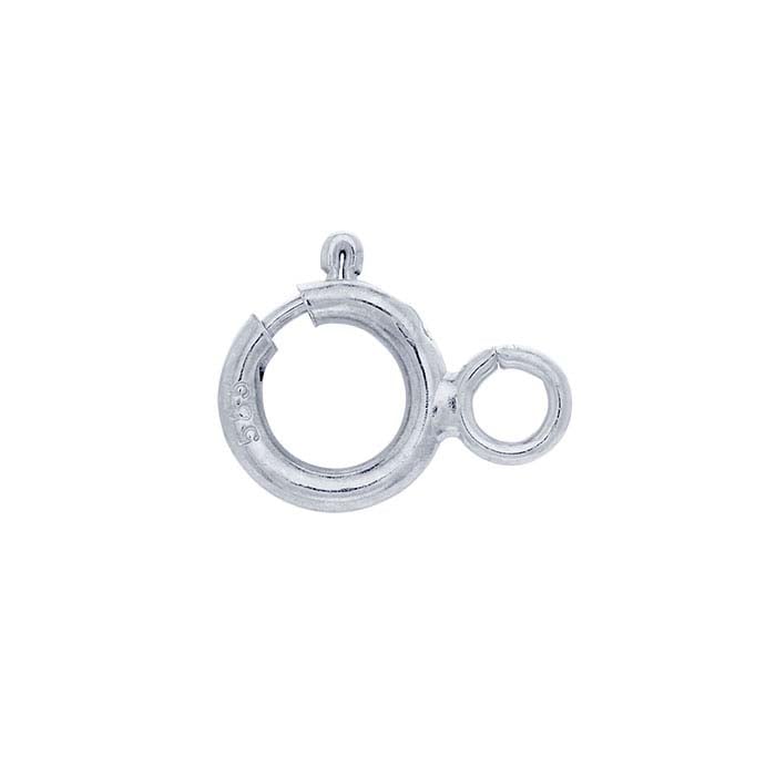 Flat Spring Ring Clasp with Ring