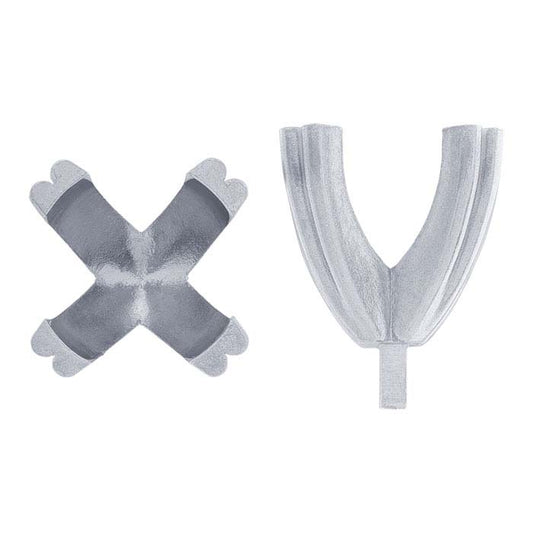 إعداد وسادة توأم بأربعة مخالب من الذهب الأبيض عيار 14 قيراط مع وتد