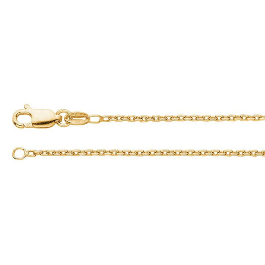 14/20 Yellow Gold-Filled Rectangle Cable Chain