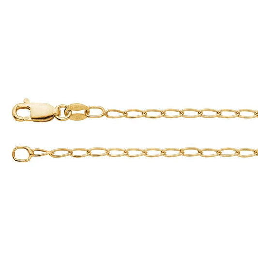 14/20 Yellow Gold-Filled Curb Chain