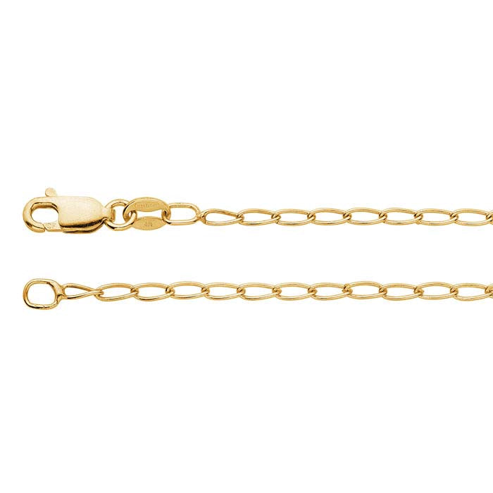 14/20 Yellow Gold-Filled Curb Chain