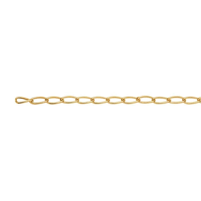 14/20 Yellow Gold-Filled Curb Chain