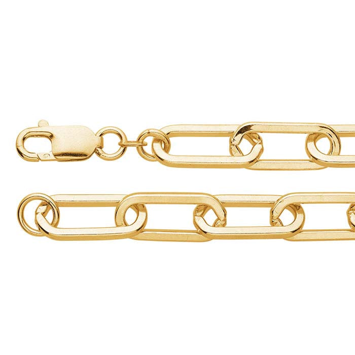 14/20 Yellow Gold-Filled Oval Cable Chain Bracelet
