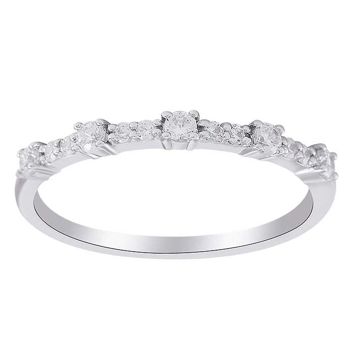 Lab-Grown Diamond-Set Ring