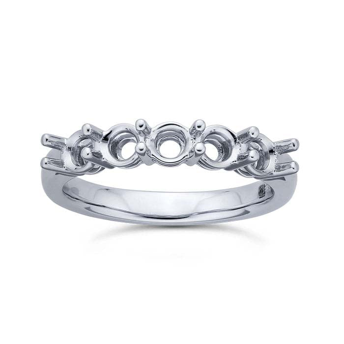 Platinum Five Round Ring Mounting