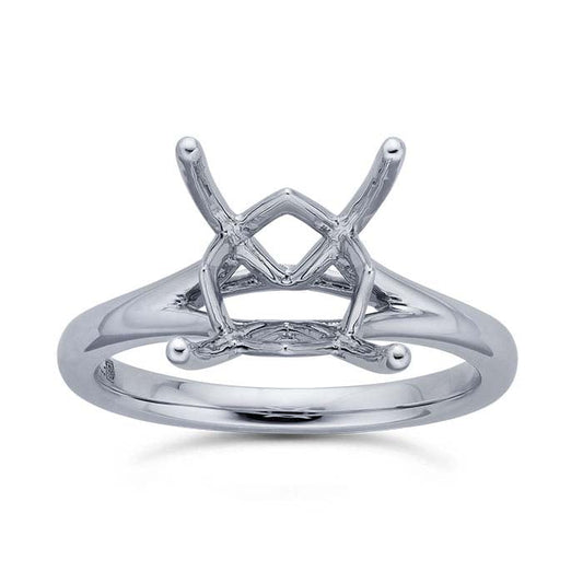 Platinum Princess Engagement Ring Mounting