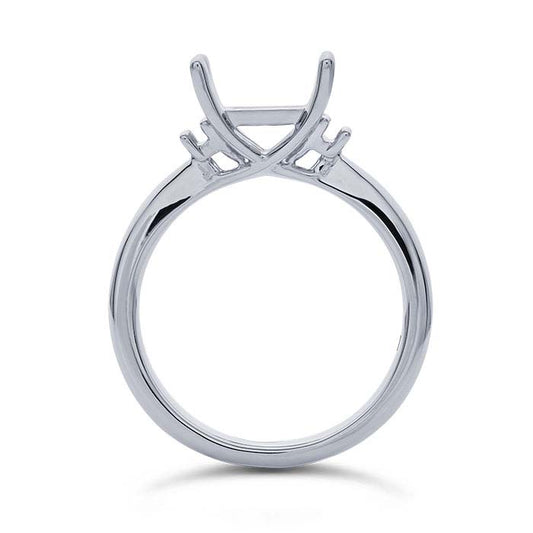Platinum Multi Princess Engagement Ring Mounting