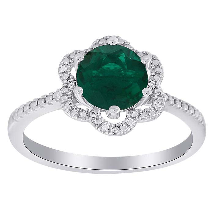 Gemstone- & Lab-Grown Diamond-Set Ring