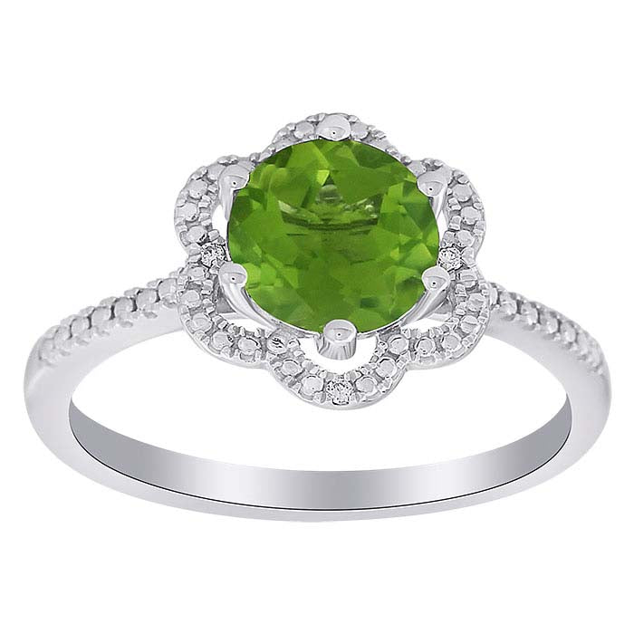 Gemstone- & Lab-Grown Diamond-Set Ring