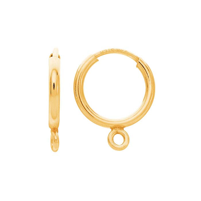 Endless Hoop Earring with Closed Ring