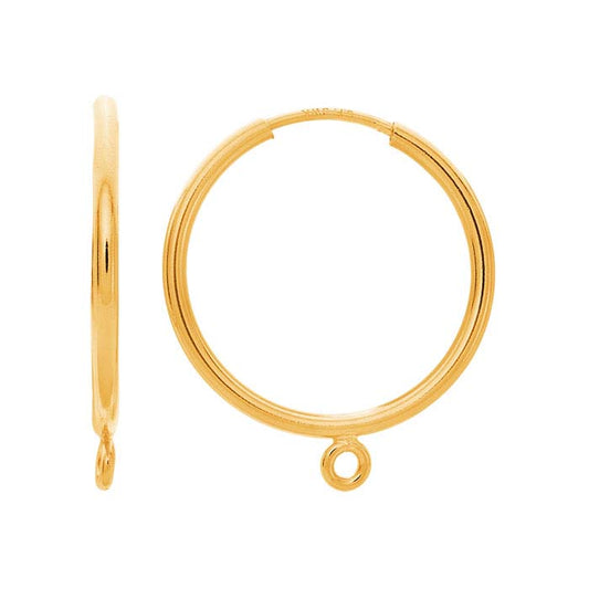 Endless Hoop Earring with Closed Ring