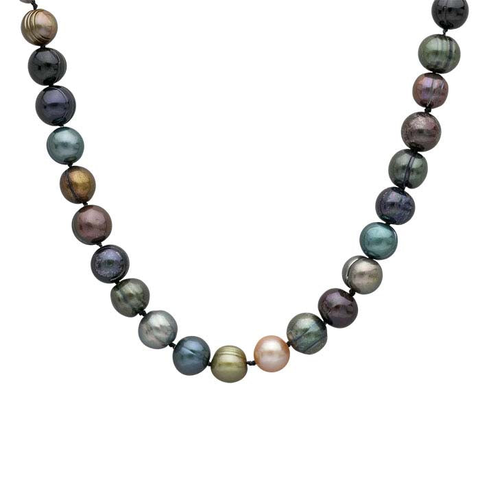 Colar de Pérolas Cultivadas Multicoloridas 8–9mm