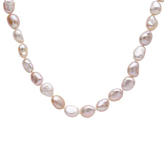 Natural 6– Lavender/Pink Baroque Pearl Necklace