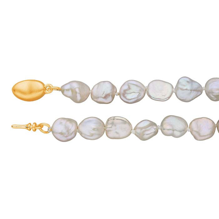 Natürliche 6–7 mm Keshi-Perlenkette