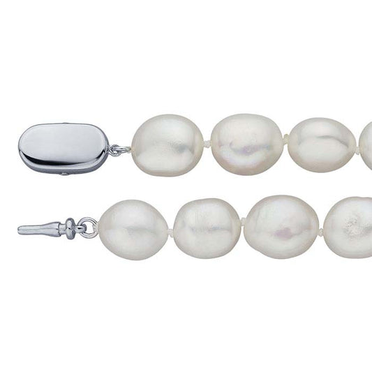 Pulsera de perlas barrocas blancas naturales