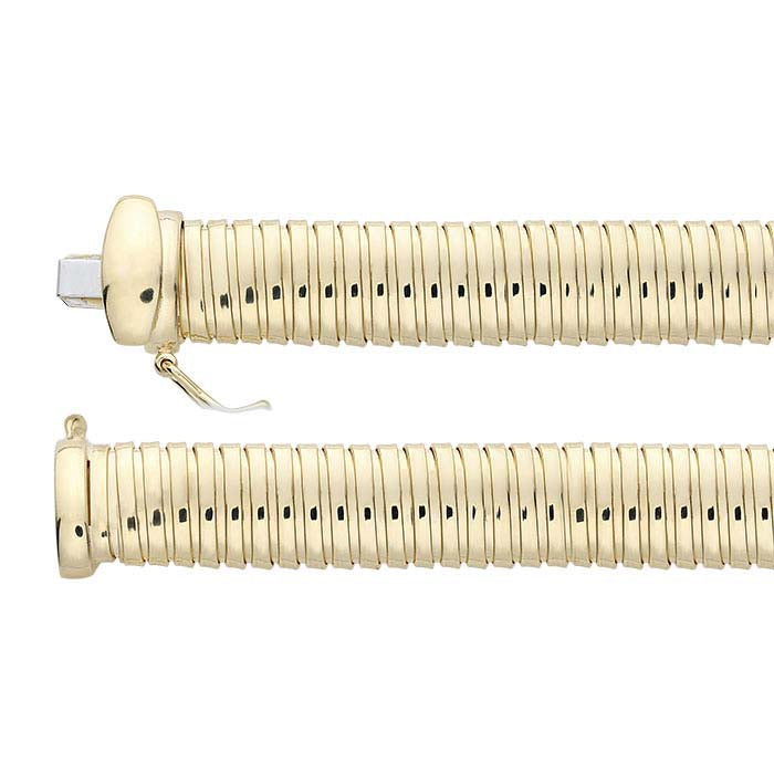 Sterling Silver Yellow Gold-Plated Tubogas Bracelet