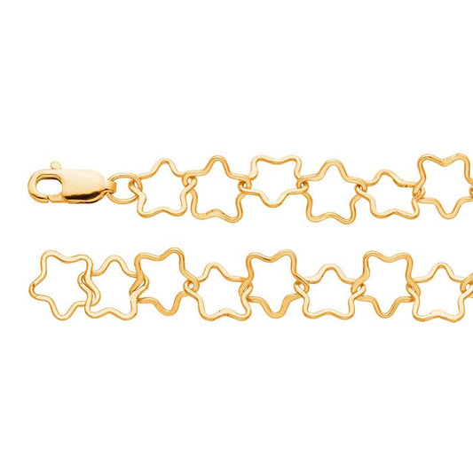 14/20 Yellow Gold-Filled Star Link Chain