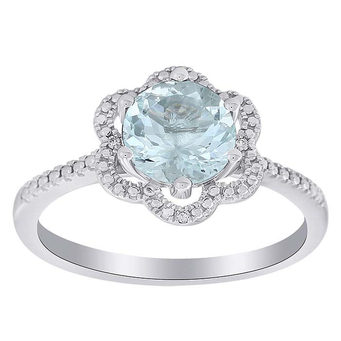 Gemstone- & Lab-Grown Diamond-Set Ring