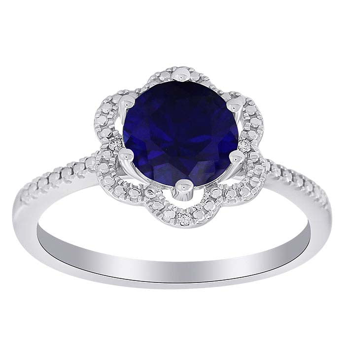 Gemstone- & Lab-Grown Diamond-Set Ring