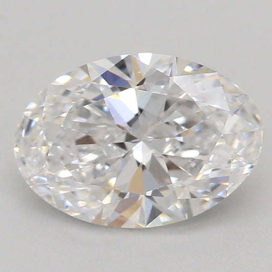 实验室培育钻石 1.08克拉，椭圆形，D色，VS1净度