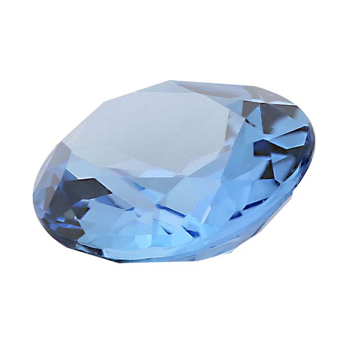 Swiss-Blue Topaz Oval Faceted Gemstones, AA-Grade