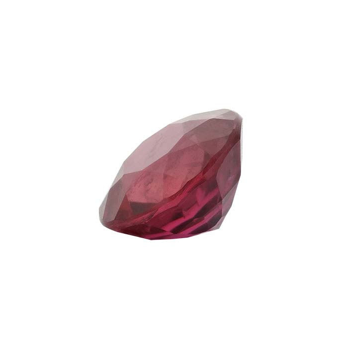 Ruby Round Faceted Gemstone, AAA-Grade