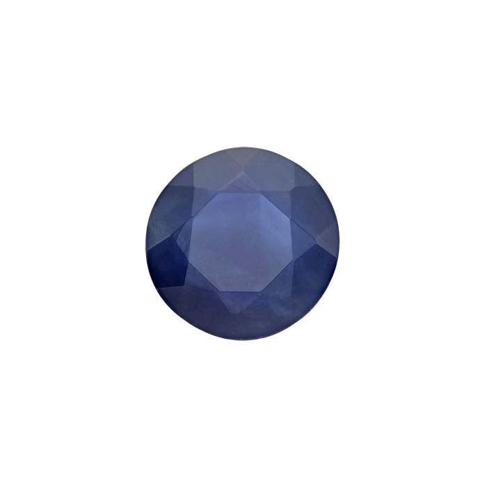 Sapphire Round Faceted Gemstone, A-Grade