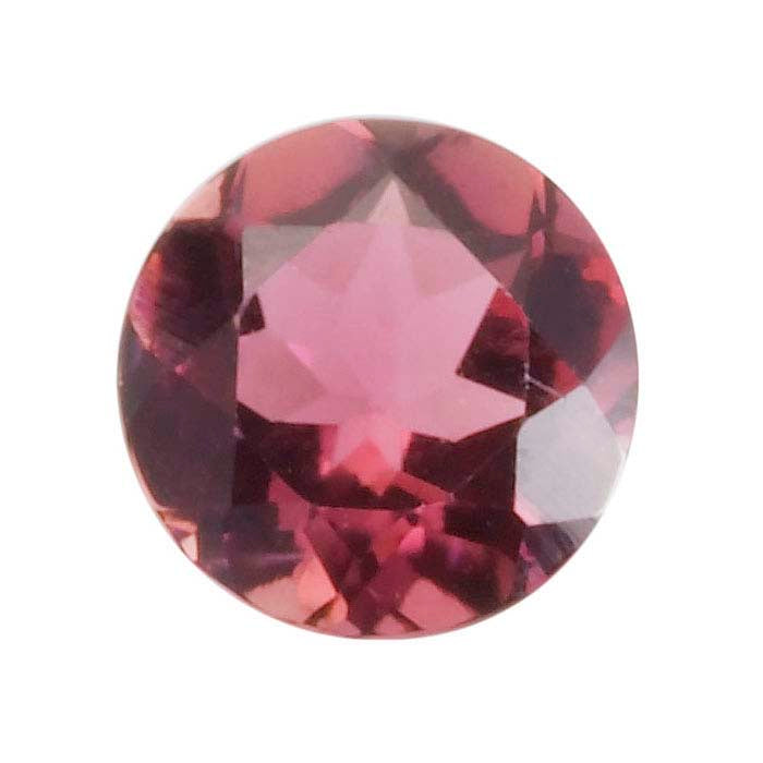 Pink Tourmaline Round Faceted Gemstones, AA-Grade