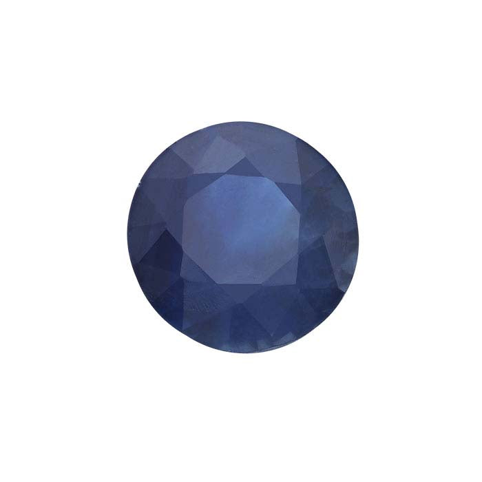 Sapphire Round Faceted Gemstone, AA-Grade