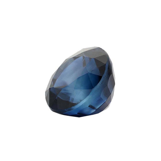 Sapphire Round Faceted Gemstone, AAA-Grade
