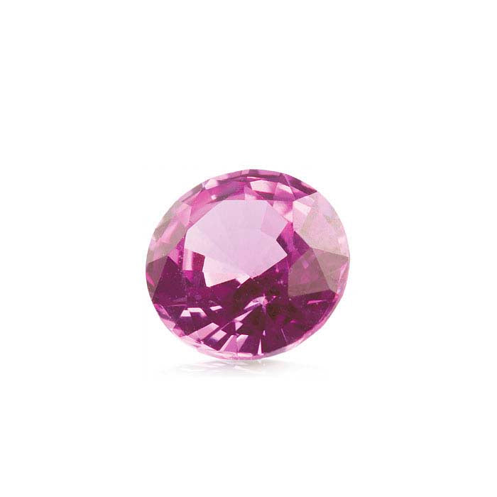 Pink Sapphire Round Faceted Gemstones, AA-Grade