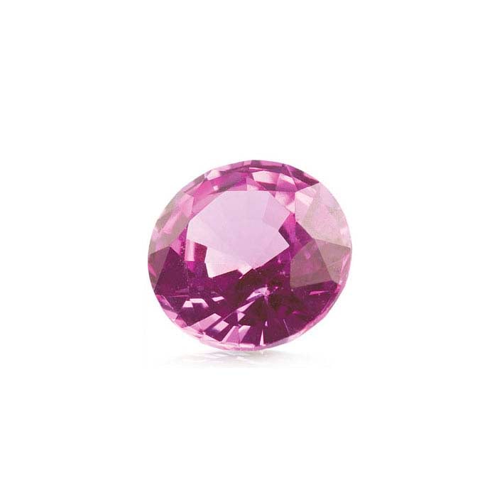 Pink Sapphire Round Faceted Gemstones, AA-Grade