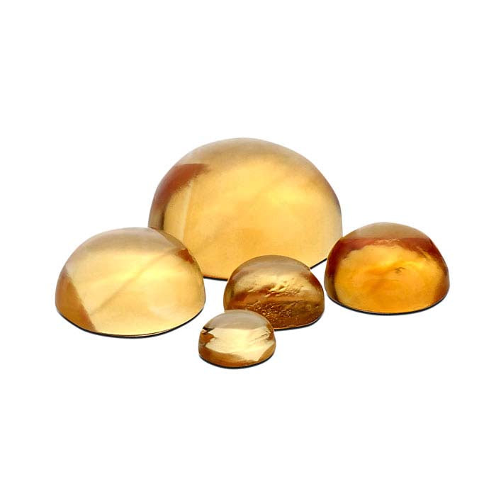 Golden Citrine Round Cabochon