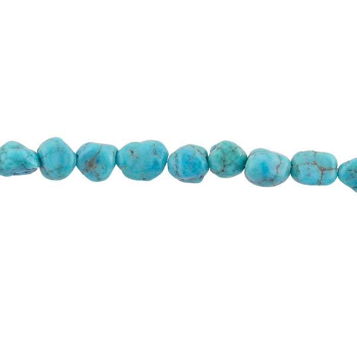 Chinese Turquoise Nugget Bead Strand