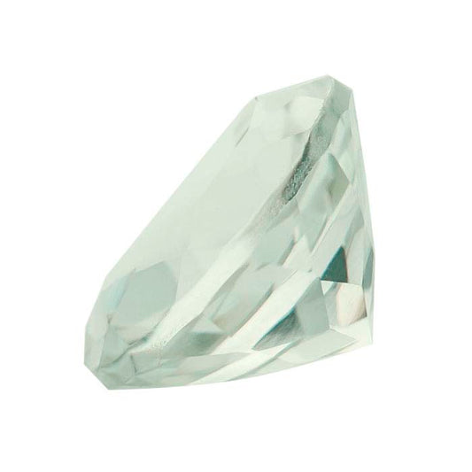 Green Quartz Round Faceted Gemstones, AA-Grade