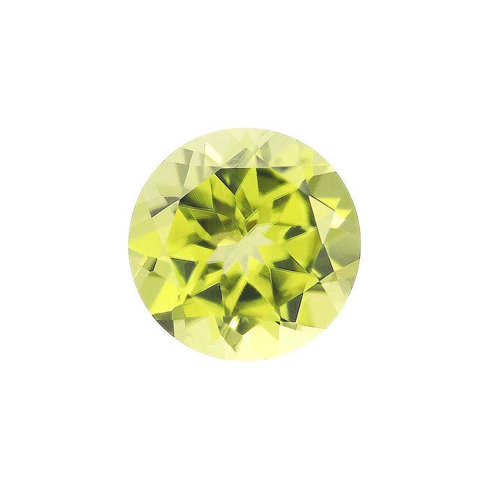 Peridot Round Faceted Gemstones, AA-Grade
