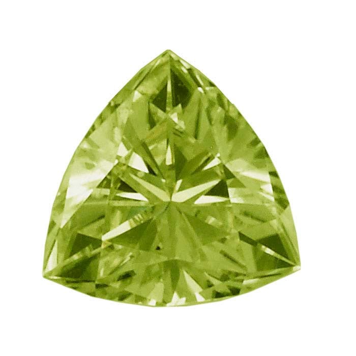 Peridot Trillion Faceted Gemstones, AA-Grade