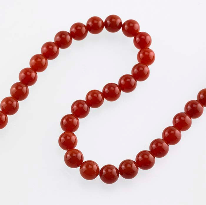 Carnelian Round Bead Strand