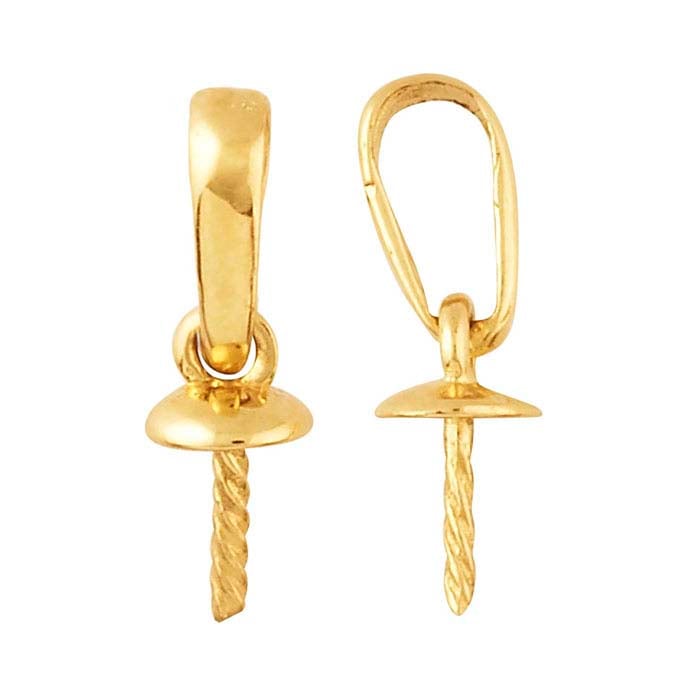 Montagem de Pendente com Pérola em Ouro Amarelo 14K