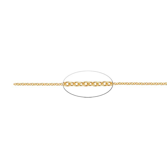 14/20 Yellow Gold-Filled Oval Cable Chain
