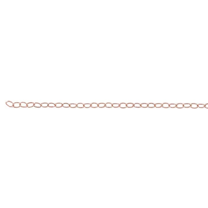 14/20 Rose Gold-Filled Flat Oval Cable Chain