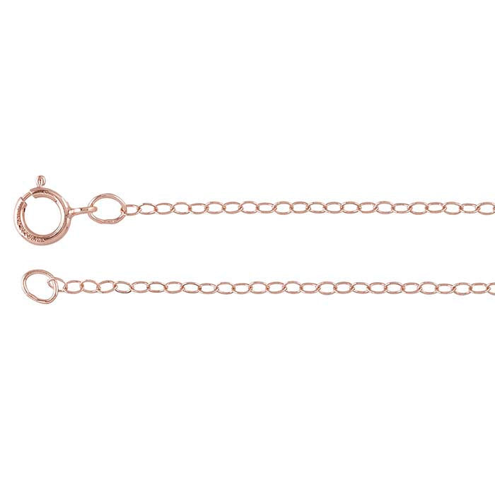 14/20 Rose Gold-Filled Flat Oval Cable Chain